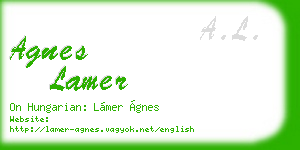 agnes lamer business card